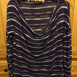 Purple & Silver Knit Top with Cami